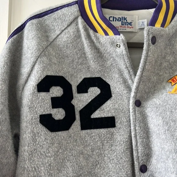 Vintage ChalkLine Lakers Varsity Jacker Magic Johnson #32 - Picture 4 of 6